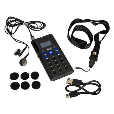 Audioguide portée 200m, connexion sans fil, 41 langues avec oreillette