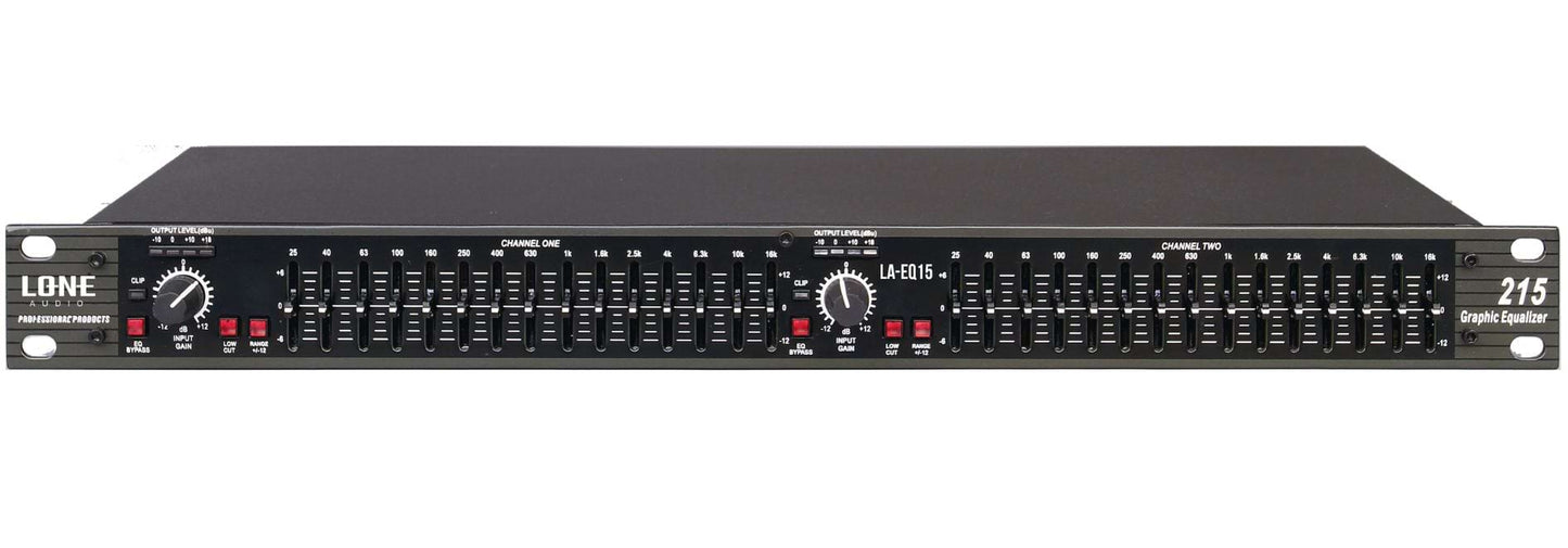 LA-EQ15 - Equaliseur graphique 15 bandes - Face avant