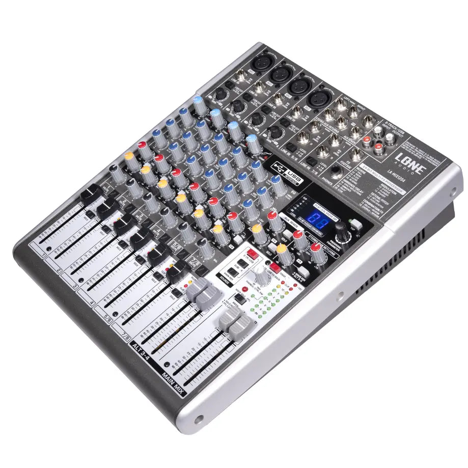 LA-MIX1204 - Table de mixage multimédia 12 canaux - Face avant gauche