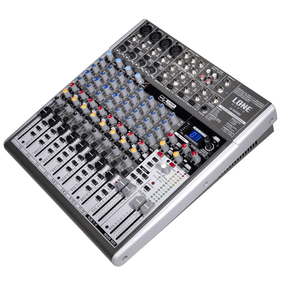 LA-MIX1604 - Table de mixage multimédia 16 canaux - Face avant gauche
