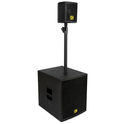 Image du système amplifié de 1600W MKS-KUBE15 - Face avant