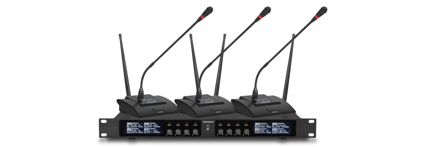 BE-20CONF SYSTEME DE CONFÉRENCE SANS FIL A 8 CANAUX STATION ET MICRO