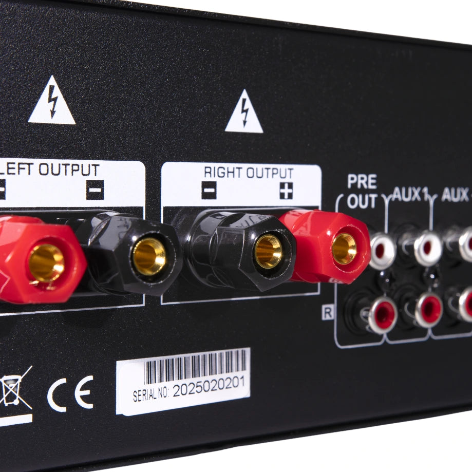 LA-2200D - Amplificateur mélangeur multimédia 2 x 200W en 4-8 ohms - Face arrière zoom