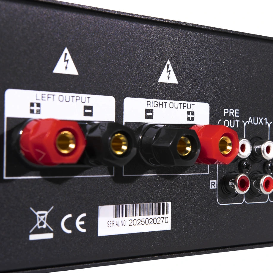 LA-2300D - Amplificateur mélangeur multimédia 2 x 300W en 4-8 ohms - Face arrière zoom