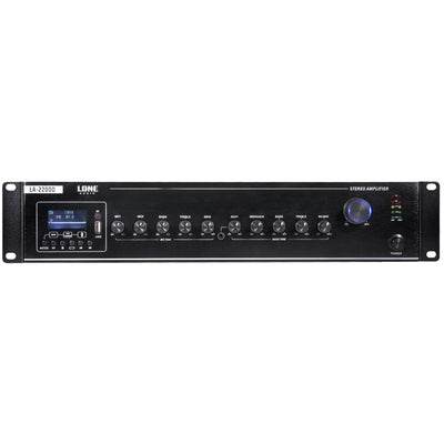 LA-2200D - Amplificateur mélangeur multimédia 2 x 200W en 4-8 ohms - Face avant