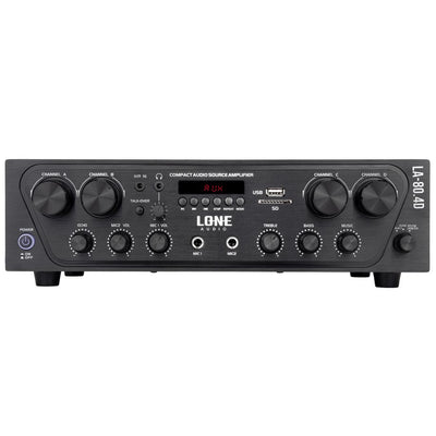 AMPLIFICATEUR STÉRÉO 4 x 80W en 4 et 8Ω