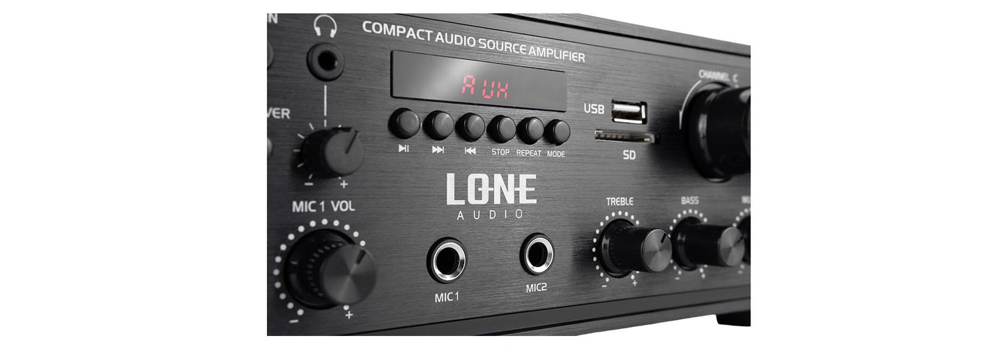 AMPLIFICATEUR STÉRÉO 4 x 80W en 4 et 8Ω