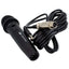 Image LA-MBLACK Microphone dynamique à main filaire noire câble et micro
