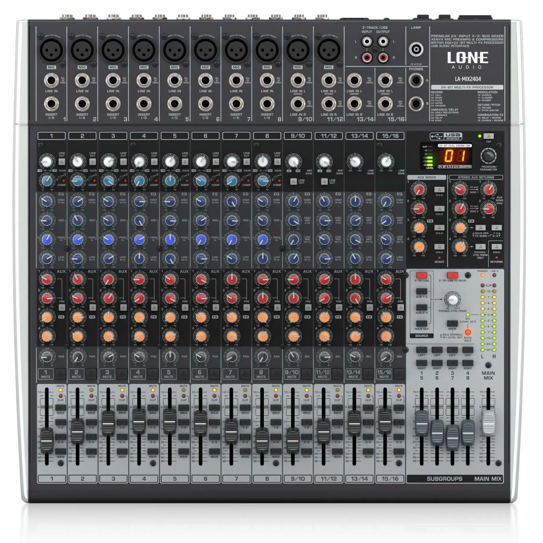 Image face avant table de mixage LA-MIX2404