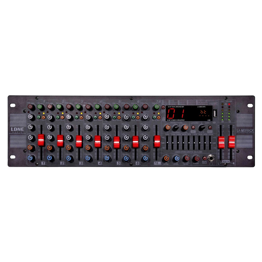 LA-MIXRACK - Table de mixage multimédia rackable 3U - Face avant