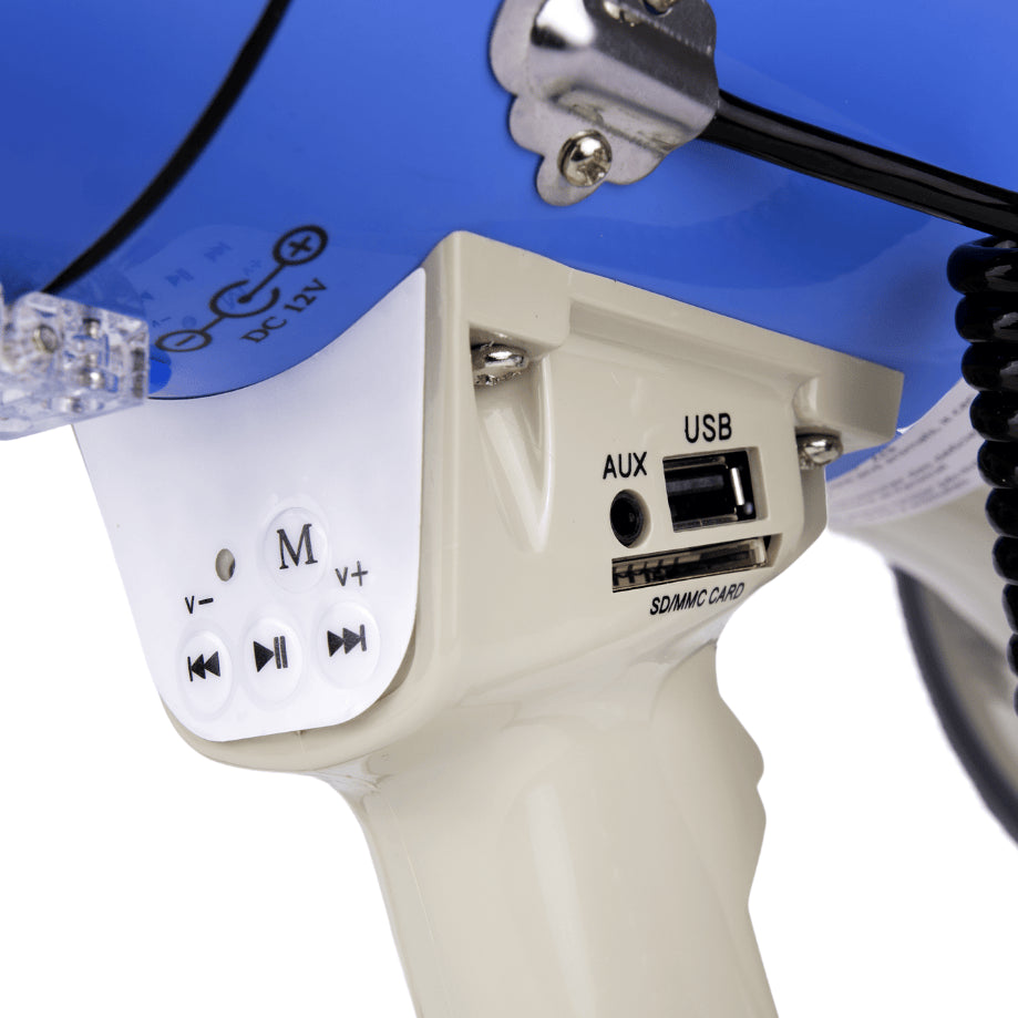 MKS-60B - Mégaphone / Porte Voix - Zoom bouton arrière