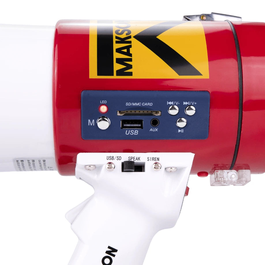 MKS-60 - Mégaphone / Porte Voix - Zoom bouton