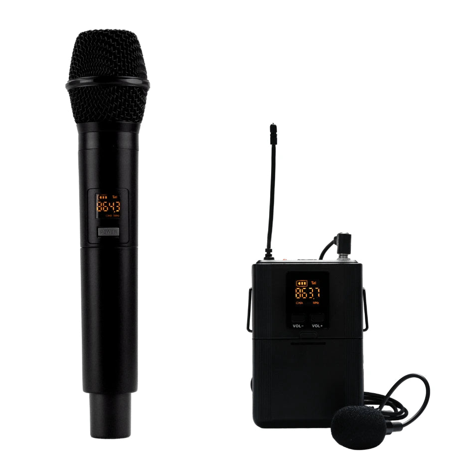 Image du micro main et cravate du  MKS-65-PLAY système amplifié portable UHF