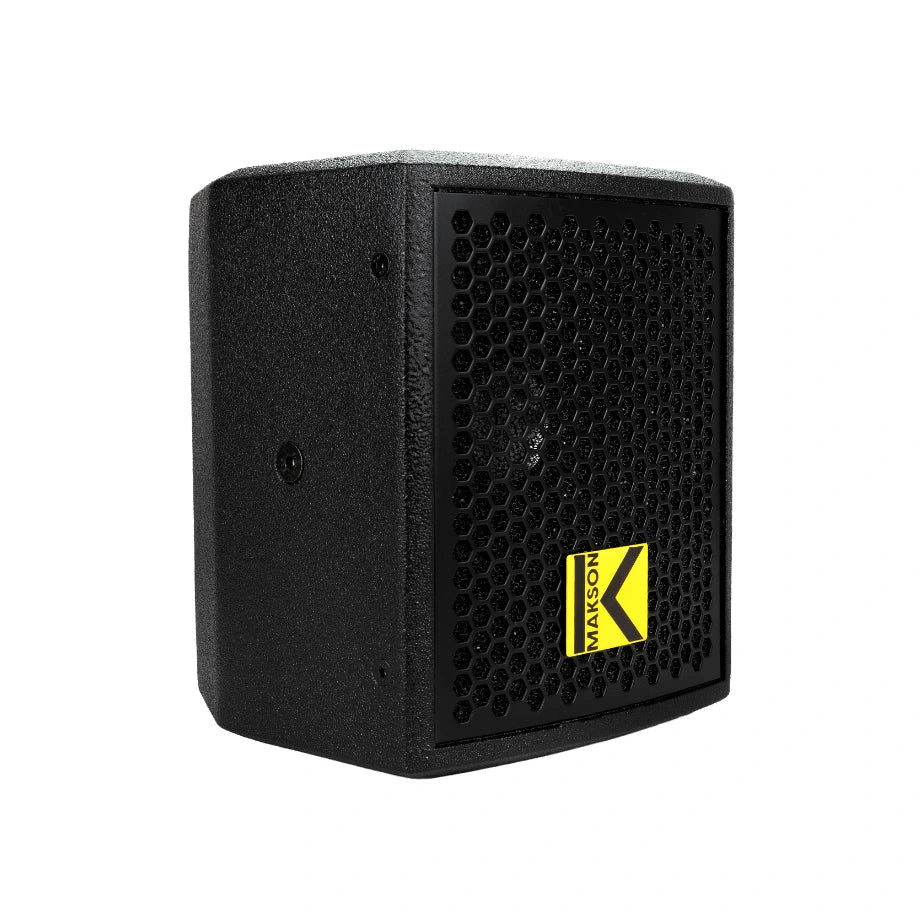 Image du système amplifié de 1600W MKS-KUBE15 - Enceinte face avant coté gauche