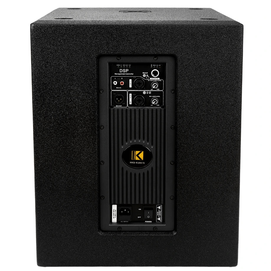 Image du système amplifié de 1600W MKS-KUBE15 - Subwoofer face arrière