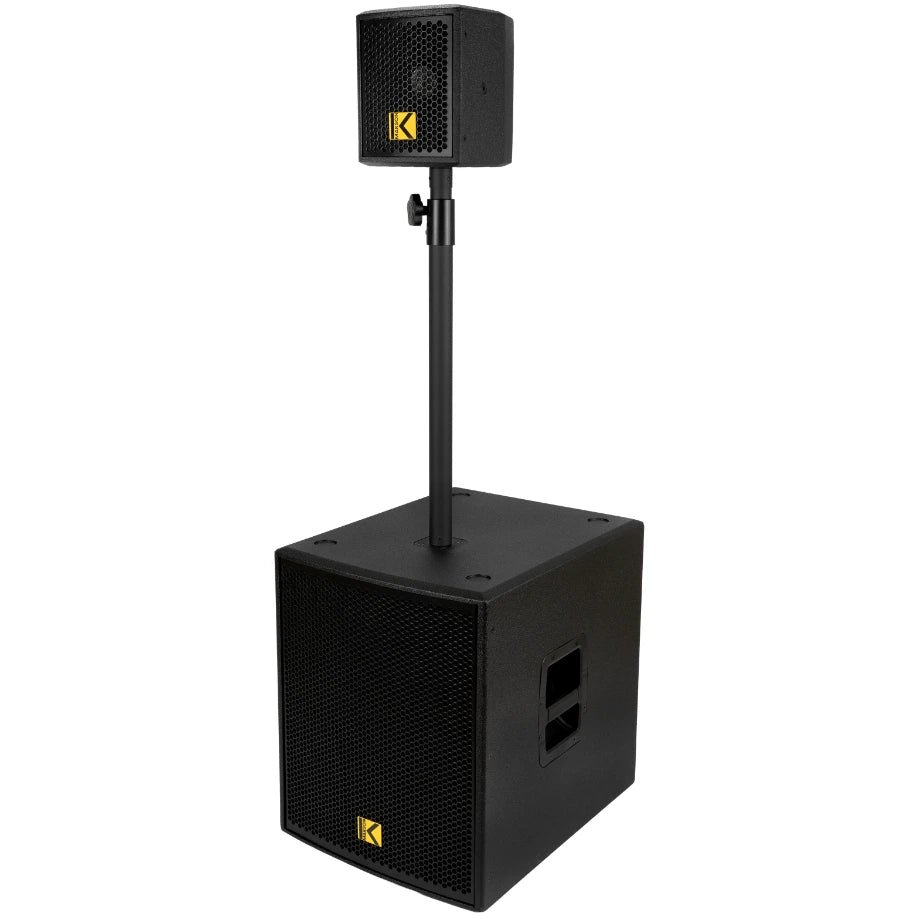 Image du système amplifié de 1600W MKS-KUBE15 - Face avant