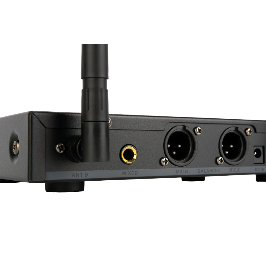 SYSTEME MICRO HF AVEC 2 MICROS À MAIN RECHARGEABLE USB-C