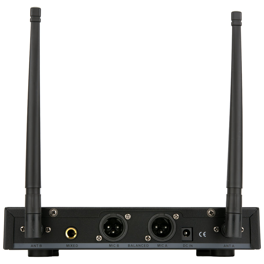 SYSTEME MICRO HF AVEC 2 MICROS À MAIN RECHARGEABLE USB-C