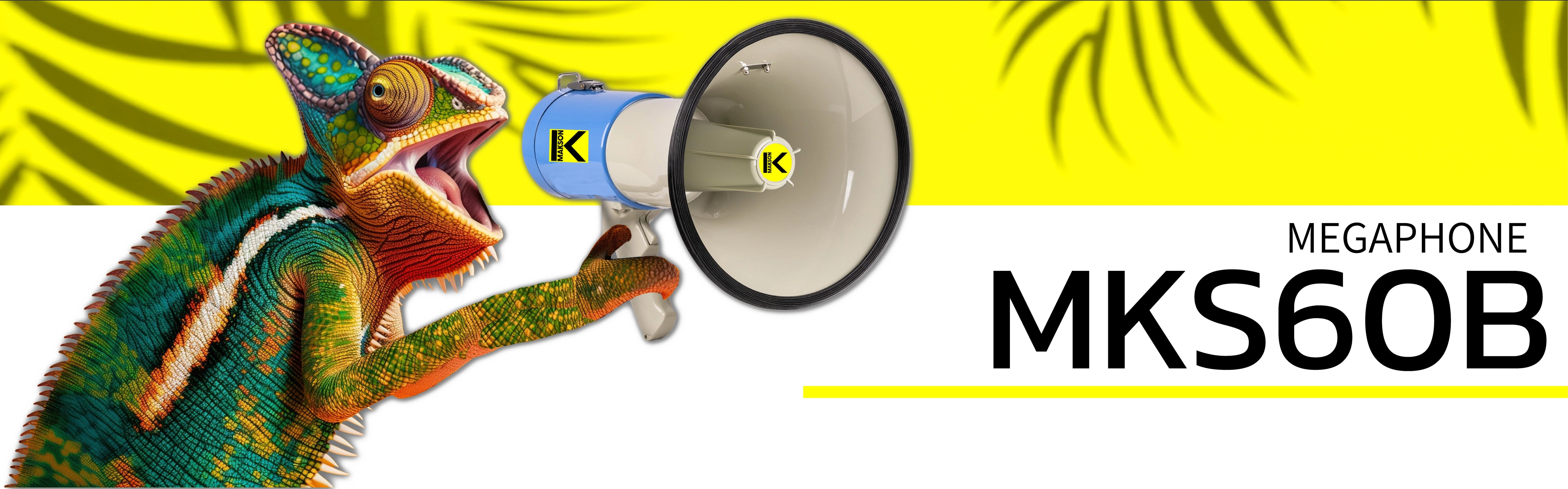 Bannière de présentation mégaphone MKS