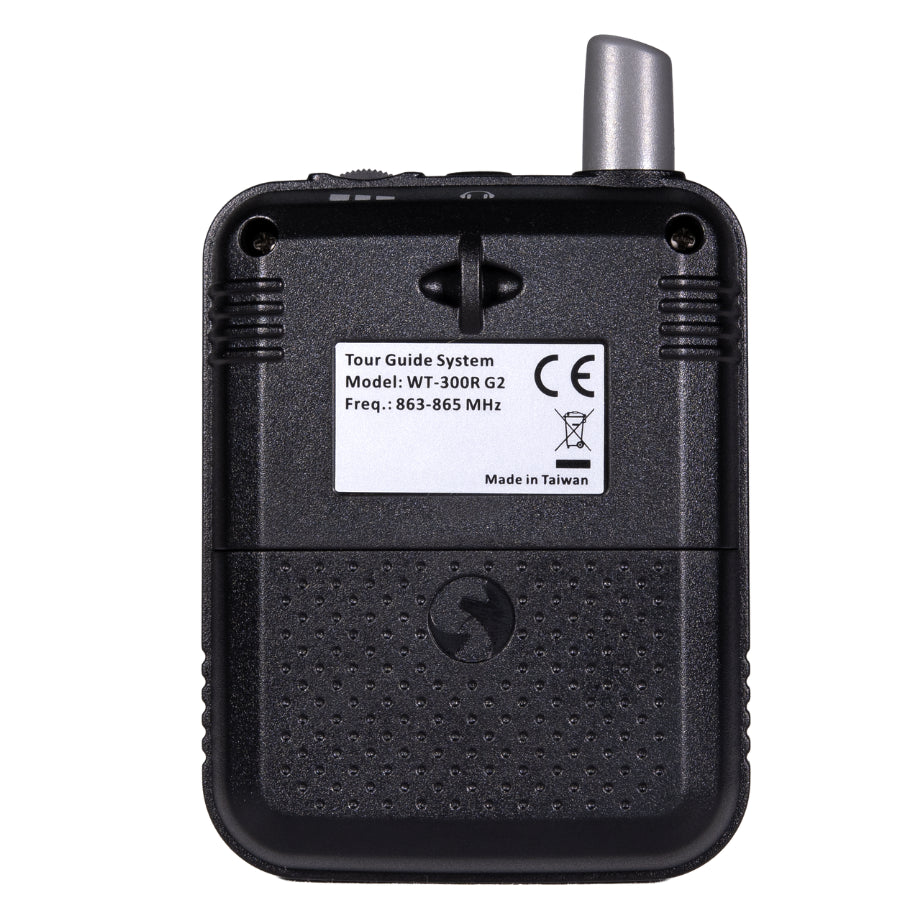 WT-300R - boitier récepteur avec oreillette - Face arrière
